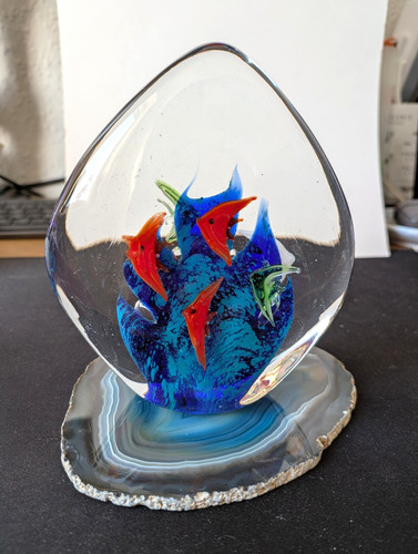 Murano style glass fish - glass,