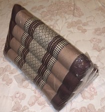 Thai Kapok Triangle Cushion - Earth Grey, or choose colour