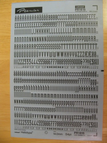 Letraset rub on black - letraset, rub-on