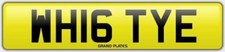 WH16 TYE NUMBER PLATE WHYTE