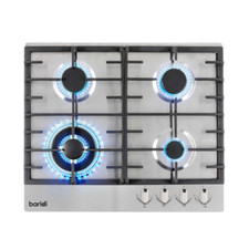Baridi DH225 Gas Burner Cooker Hob 60cm with 4 Cooking Zones Stainless Steel A