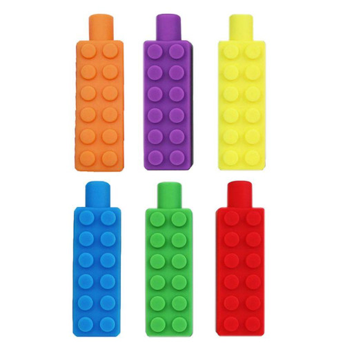 Chewable brick themed - brick, pencil