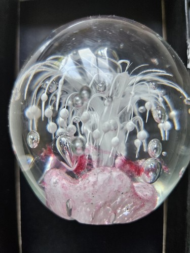 Vintage glass paperweight