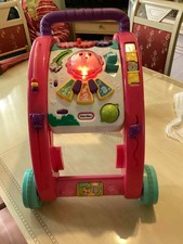 Little Tikes Fantastic Firsts 3-in-1 Activity  Baby Walker Pink 70+ Activities