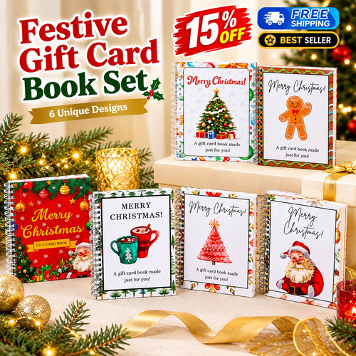 Christmas card gift book - christmas,