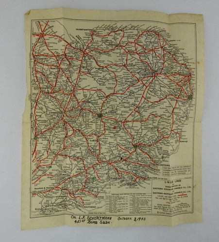 Vintage 1943 lner lines map - 1943,