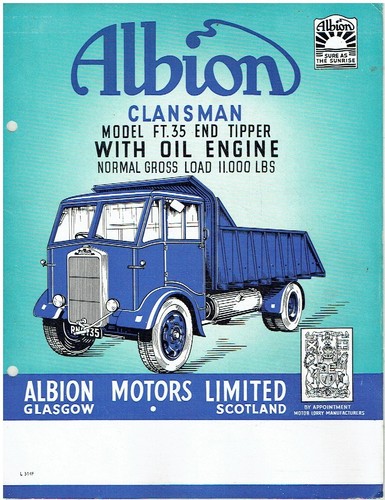 Albion clansman model ft35 end - clansman,