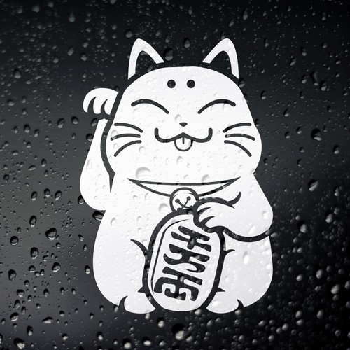 Lucky cat maneki neko - cat,