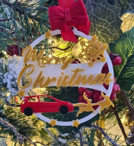 Christmas car lover tree - christmas,