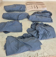 High Back Chair Cover Stretch Spandex Fabric Chair Cover Seat Cover Blue 6 pack