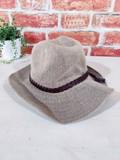 MENS JACARU AUSTRALIA SIZE 54CM BROWN OUTBACK EXPLORER COWBOY FISHING FEDORA HAT