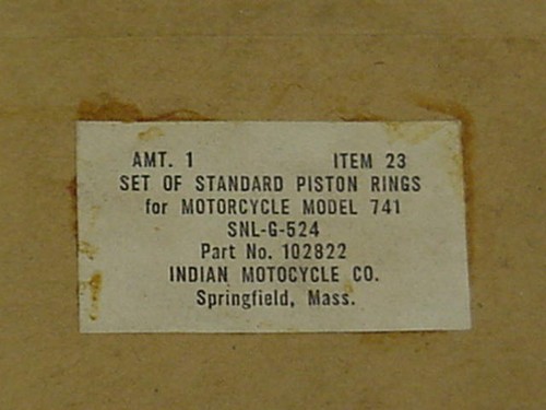 Nos indian model - 741, piston