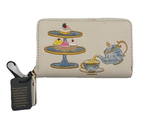 Rfid cream purse tea - rfid,