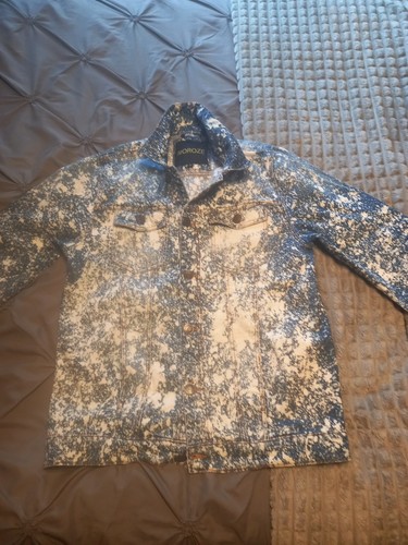 Denim jacket coat bleached - jacket,