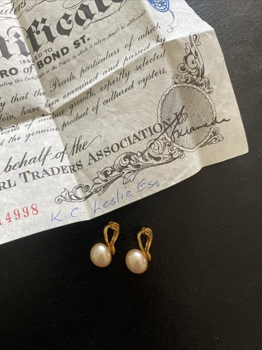 Vintage ciro 9ct gold cultured - 9ct,