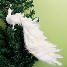 Peacock Simulation Bird Bird Figurine Statue Lifelike Realistic Artificial Bird