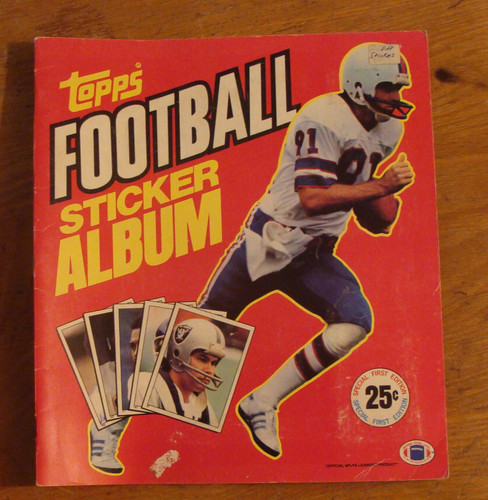 1981 topps football sticker - 1981,