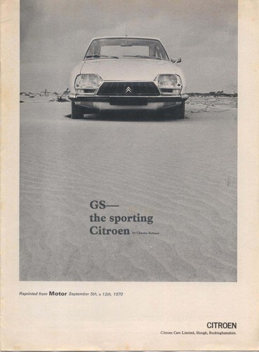 Citroen reprint article - citroen, gs