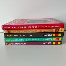 Haynes Manuals Bundle x 5 Vintage Car Repair Ford, Triumph, Fiat & Hillman