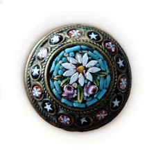 Micro Mosaic Brooch Antique