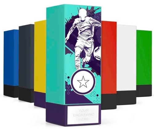 Personalised football trophy - football,