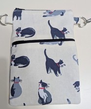 Phone / Crossbody bag In Cath Kidston Cats  Fabric