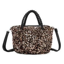 Ladies Sequin Grab Bag Glitter Shoulder Handbag Crossbody Evening Party Purse