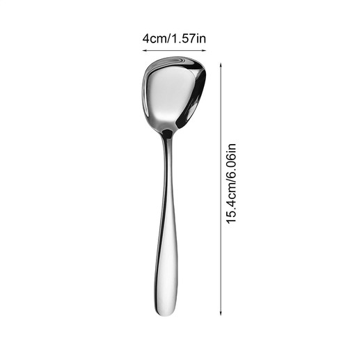 Stainless steel spoon square - stainless,