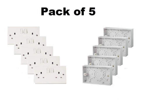 Double wall socket back box - back,