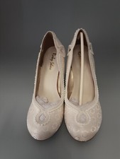 Ruby Shoo Miley Cream Shoes Size 7