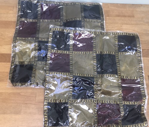 Thai silk check cushion