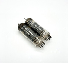 Matched Pair  EL84  Grey Plate  Ring getter  Used  Mullard UK Valve Tubes (VT 3)