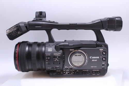 Canon black handheld hdv - a1,