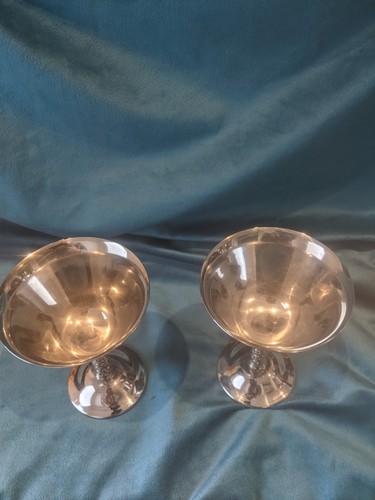 Silver plated goblets - plated,
