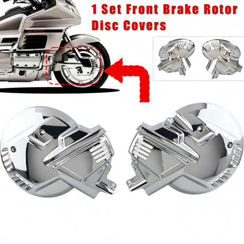 2pcs chrome front brake rotor - front,