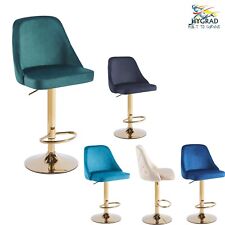Black Velvet Bar Stools Golden