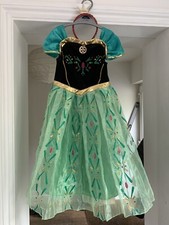 Frozen Inspired Anna Costume & Disney Headdress - Size 130cm
