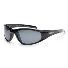 BLOC STINGRAY XR P120 Mens/Womens POLARISED Sunglasses SHINY BLACK / GREY CAT.3