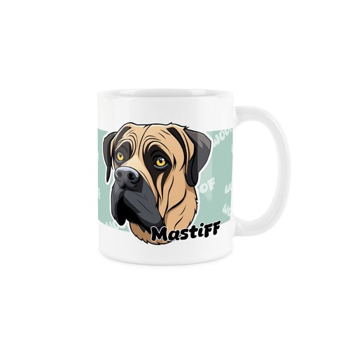 Mastiff mug cartoon dogs - mastiff,