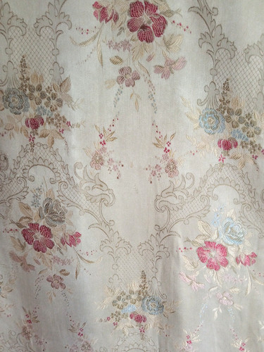 Vintage brocade floral - vintage, curtain
