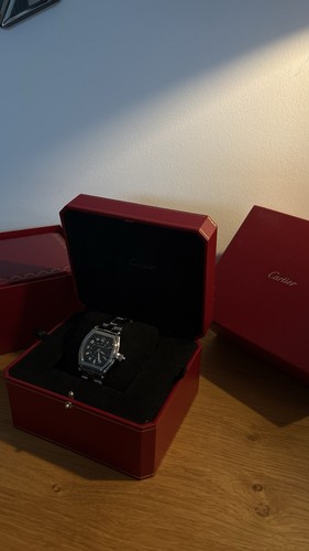 Cartier roadster black - cartier, dial-