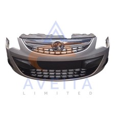 Vauxhall Corsa D 2011 Facelift Front Bumper SILVER 2AU (157) 95508031