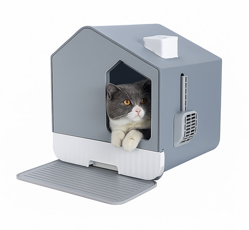 Cat litter box house - cat, potty