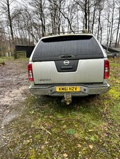 2011 Nissan Navara Double Cab Pick Up with rear canopy - for spares or repair