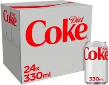 Diet Coke Can , Box 330 ml (Pack of 24) Free Fast Delivery