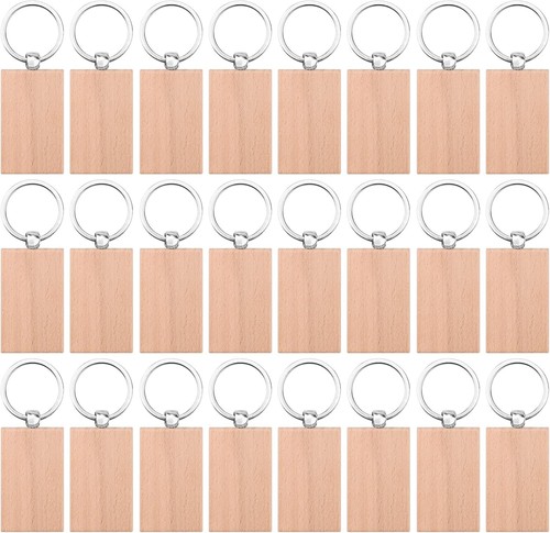 Pcs wooden key chain blank - wooden,