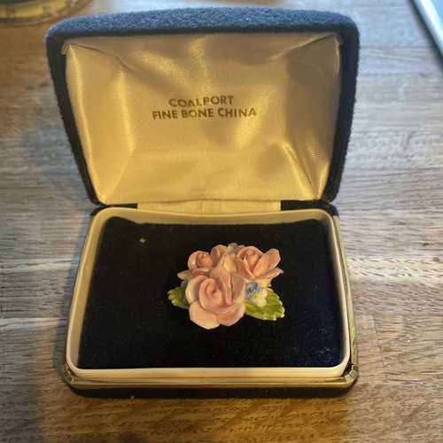 Coalport fine china broach - fine,