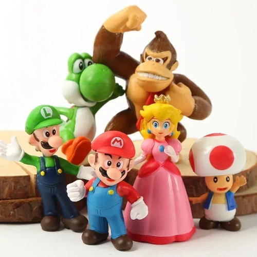 6pcs super mario bros - super,
