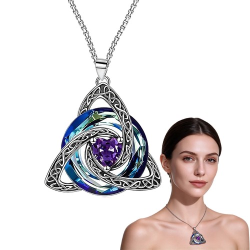 Birthstone celtic trinity knot - celtic,