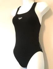 Girls black speedo racing back - black,